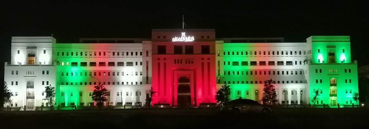 National Day Omani Flag color Flood Lights
