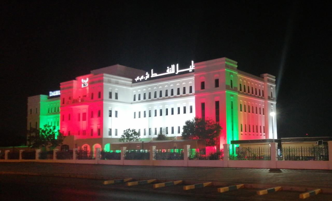 National Day Omani Flag color Flood Lights decorative lights